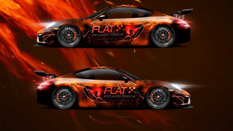 Porsche Cayman - Fiery Design