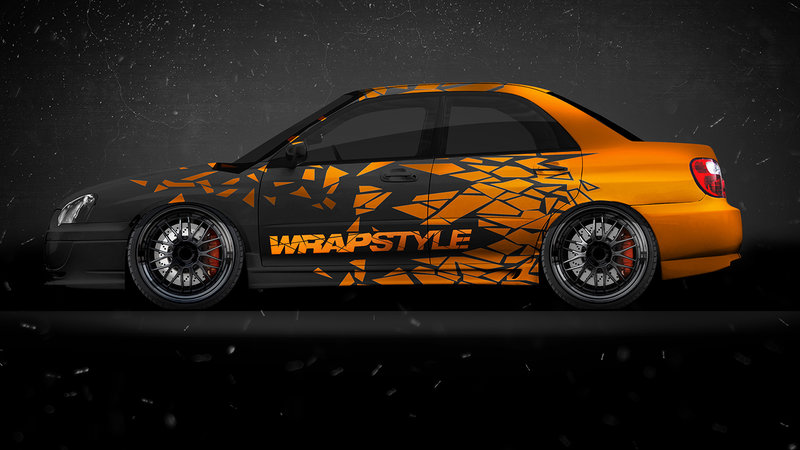 Subaru Impreza - Cracked Wrapstock Design