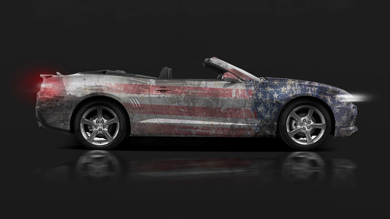 Chevrolet Camaro Cabrio - American Flag Design