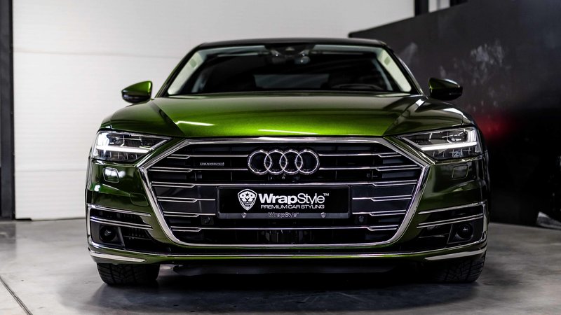 Audi A8 - Green Metallic Wrap - img 3 small