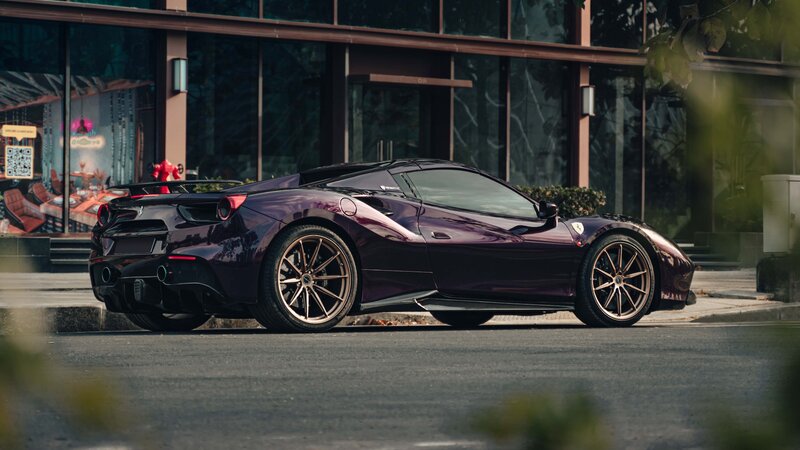 Ferrari 488 - Midnight Purple Wrap