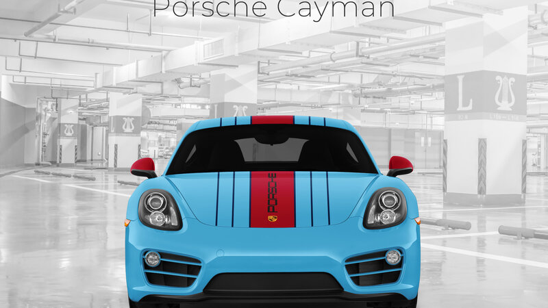Porsche Cayman - Martini Stripes Design - img 2 small
