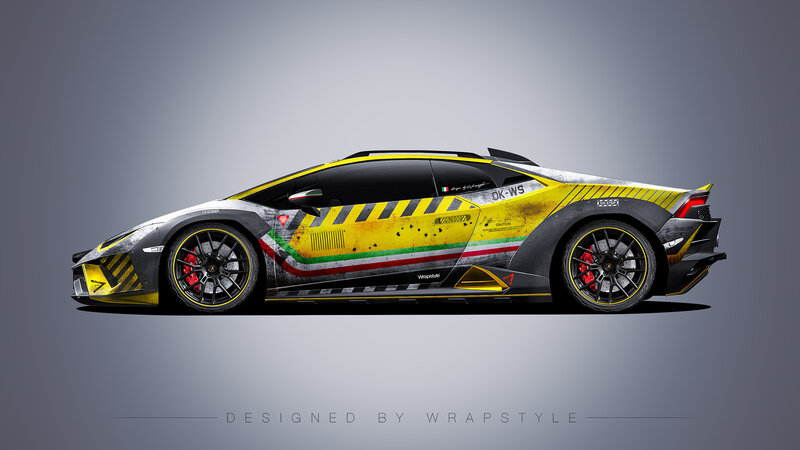 Lamborghini Huracan Sterrato - Cyberpunk Design