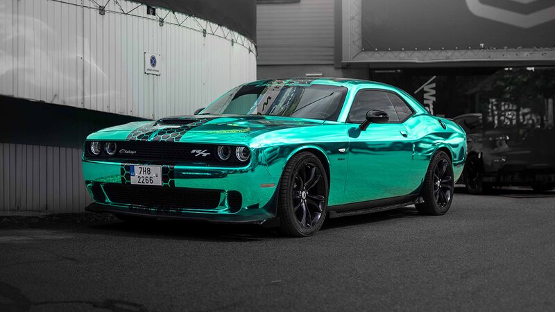 Dodge Challenger - Chrome Hexagon Wrap