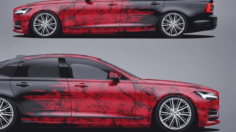 Volvo S90 - Red Marble Design - img 1 small