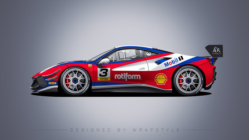 Ferrari 488 Challenge - Racing Design