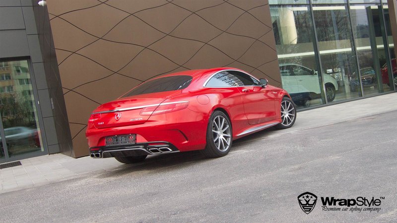 Mercedes SS Coupe -  Red Gloss wrap - img 2 small