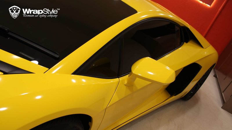 Lamborghini Aventador - Yellow Gloss wrap - img 4 small