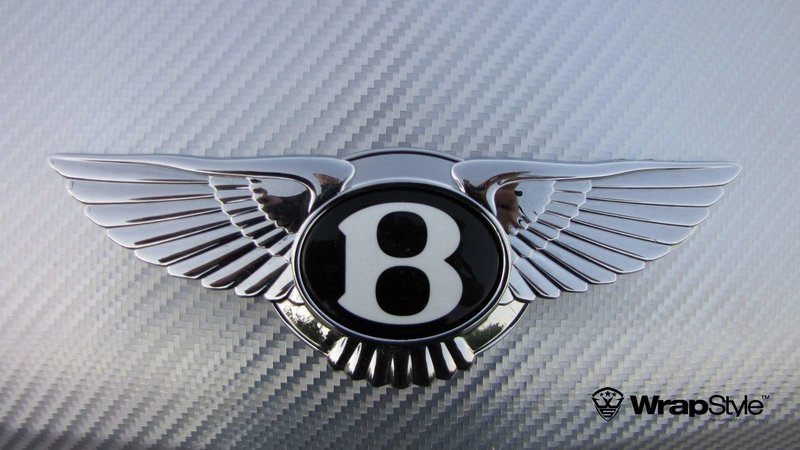 Bentley Continental - Silver Chrome Carbon wrap - img 1 small